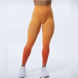 Amplify ombré sunset leggings. New!
